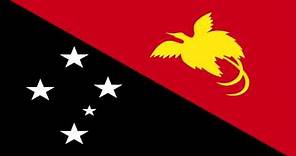Bandera e Himno Nacional de Papúa Nueva Guinea - Flag and National Anthem of Papua New Guinea
