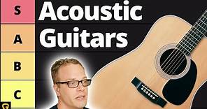 What's The BEST Acoustic Guitar Brand? (Tier List)