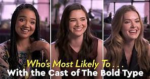 The Bold Type Cast Play Who's Most Likely To