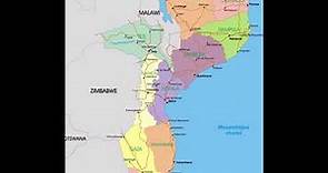 map of Mozambique Africa