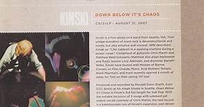 Kinski - Down Below It's Chaos