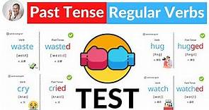 國二上第一課英文文法: 50個常用過去式規則動詞變化測驗 | 50 Common Past Tense Regular Verbs Test | 三爪英文