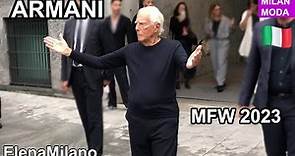 Giorgio Armani fashion show 21/09/2023 Milan Fashion week 🇮🇹 #italy #milan #mfw
