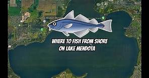 Lake Mendota Shore fishing Spots