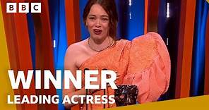 Emma Stone wins Leading Actress | BAFTA Film Awards 2024 - BBC