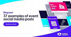 37 event social media post examples
