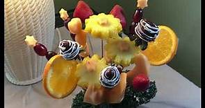 Making Edible Fruit bouquet arrangement / Chana's Creations