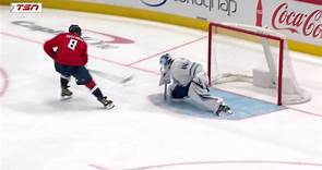 Joseph Woll with a Spectacular Goalie Save from Washington Capitals vs. Toronto Maple Leafs