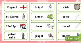 St George's Day Word Cards