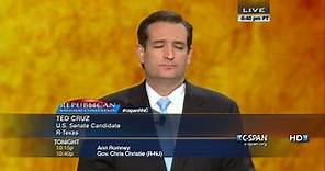 Ted Cruz at the 2012 Republican Convention