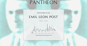 Emil Leon Post Biography - American mathematician and logician (1897 – 1954)
