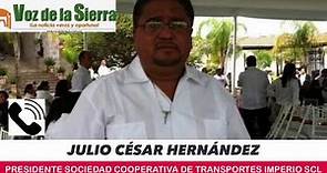 ENTREVISTA CON JULIO CÉSAR HERNÁNDEZ, LÍDER DE TRANSPORTES IMPERIO SCL
