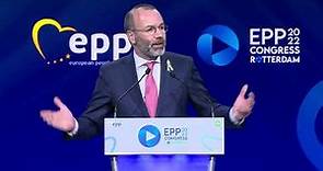 Manfred Weber, EPP President (Rotterdam Congress)