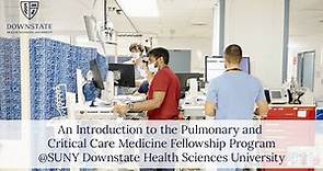 Pulmonary and Critical Care Medicine Fellowship Program @ SUNY Downstate Health Sciences University