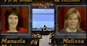 Manuela Maleeva vs Melissa Gurney Virginia Slims Championships 1986