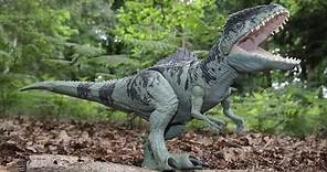 Giganotosaurus Jurassic World Dominion Strike 'N Roar Mattel Toy Review #Jurassicworlddominion