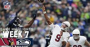 Arizona Cardinals vs. Seattle Seahawks | 2023 Week 7 Game Highlights