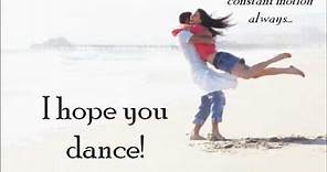 Lee Ann Womack - I hope you dance (with lyrics and inspirational images)