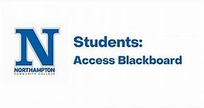 NCC Students: Access Blackboard