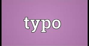 Typo Meaning