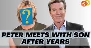 Peter Bergman meets with son on the Y&R set - Sweet Family Reunion
