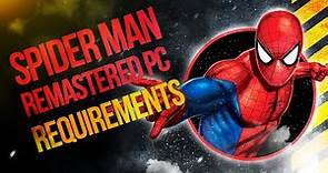Spider Man Remastered pc requirements