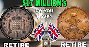 TOP 10 UK 2 NEW PENCE RARE UK ONE NEW PENNY COINS WORTH A LOT OF MONEY -COINS OF MONEY!