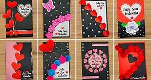 💖DIY 8 Hermosas tarjetas para San Valentín 😘Valentine's Day card idea Friendship day card🥰🌷
