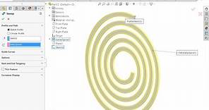 Solidworks Tips : Creating spiral spring using solidworks helix