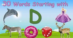30 Words Starting with Letter D || Letter D words || Words that starts with D