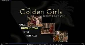 The Golden Girls:The Complete Seventh And Final Season Disc 1 2007 DVD Menu Walkthrough