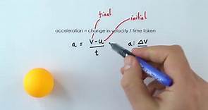 Acceleration - GCSE Physics