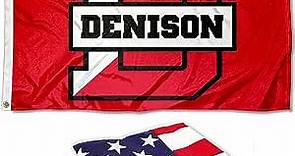 Denison Big Red Flag and USA 3x5 Flag Set