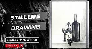 How to draw still life || Still life drawing tutorial for beginners || Hiba Artistic World
