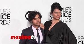 Kunal Nayyar and Neha Kapur People's Choice Awards 2014 - Red Carpet Arrivals