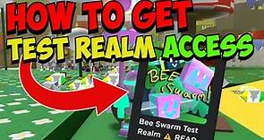 How To GET In The TEST REALM! (Full Guide) | Roblox Bee Swarm Simulator