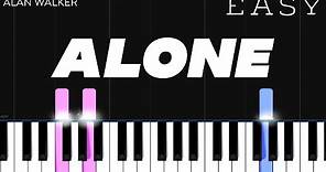 Alan Walker - Alone | EASY Piano Tutorial