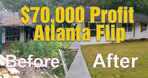 Atlanta House Flip with a $70,000 Profit 💰 (Plus: Top Tips on improving your Renovation Project!)