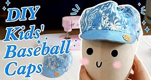 How to make a baseball cap for kids | Tutorials on sewing a kid's summer baseball hat