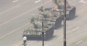 El hombre del tanque en la plaza de Tiananmen