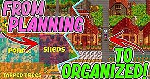 How I Plan and Organize My Farm! | Stardew Valley Tips