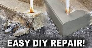 How to Repair Broken Concrete Stairs - Quick and Easy