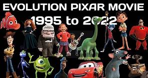 Evolution of pixar movies (1995-2022)