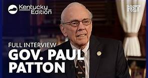 Paul Patton, 59th Kentucky Governor (Full Interview) - Kentucky Edition | KET