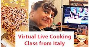 Italian Virtual cooking class, step by step with the chef you will prepare a complete meal !