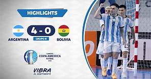CA FUTSAL 2024 | ARGENTINA 4 - 0 BOLIVIA | HIGHLIGHTS