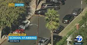 2 students stabbed after fight breaks out at Van Nuys High School
