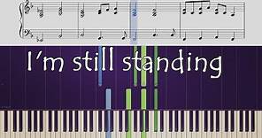 How to play the piano part of "I'm Still Standing" by Elton John