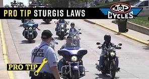 Know Your Sturgis Rally Motorcycle Laws : Pro Tip