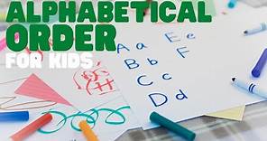 Alphabetical Order | ABC Order | Learn how to place words in alphabetical order.